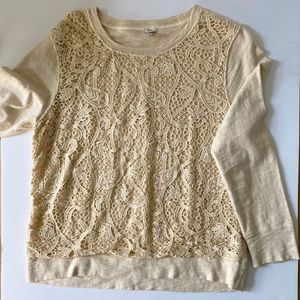 J Crew Embroidered Sweat shirt